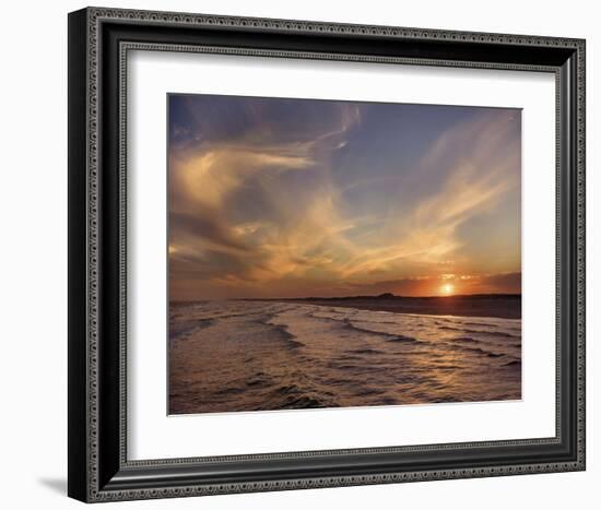 Corpus Christi Sunset-Mike Jones-Framed Art Print