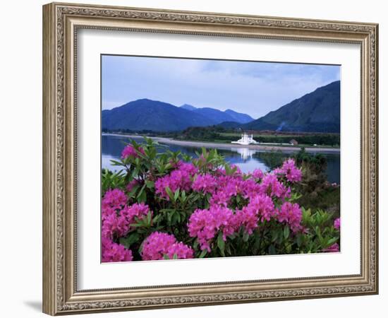 Corran Lighthouse and Loch Linnhe, Highland Region, Scotland, United Kingdom-Kathy Collins-Framed Photographic Print