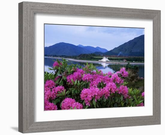 Corran Lighthouse and Loch Linnhe, Highland Region, Scotland, United Kingdom-Kathy Collins-Framed Photographic Print