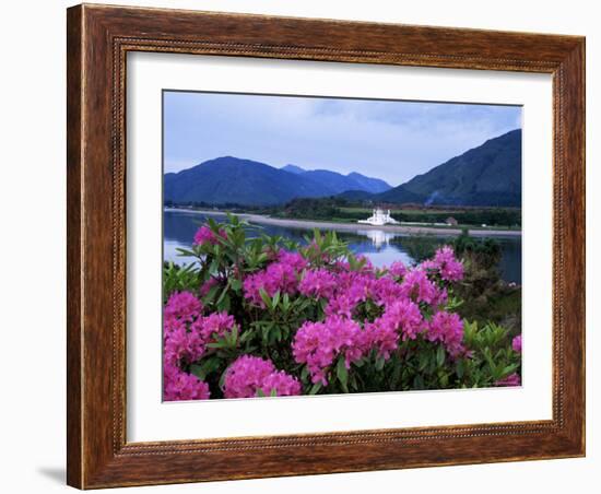 Corran Lighthouse and Loch Linnhe, Highland Region, Scotland, United Kingdom-Kathy Collins-Framed Photographic Print