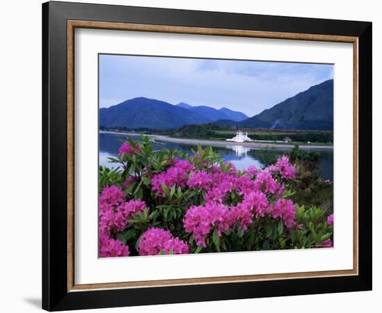 Corran Lighthouse and Loch Linnhe, Highland Region, Scotland, United Kingdom-Kathy Collins-Framed Photographic Print