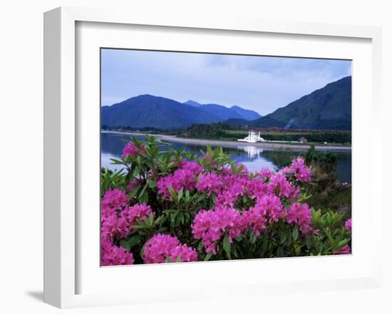 Corran Lighthouse and Loch Linnhe, Highland Region, Scotland, United Kingdom-Kathy Collins-Framed Photographic Print