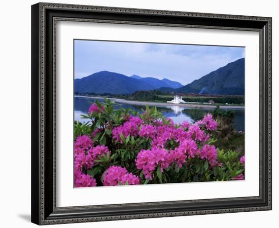 Corran Lighthouse and Loch Linnhe, Highland Region, Scotland, United Kingdom-Kathy Collins-Framed Photographic Print