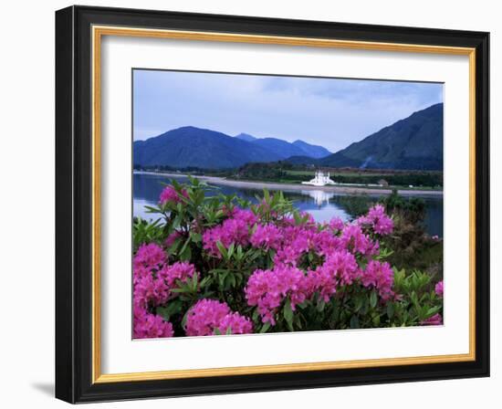 Corran Lighthouse and Loch Linnhe, Highland Region, Scotland, United Kingdom-Kathy Collins-Framed Photographic Print