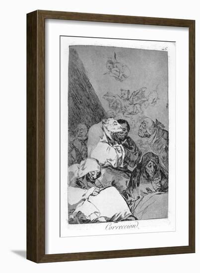 Correction, 1799-Francisco de Goya-Framed Giclee Print