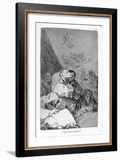 Correction, 1799-Francisco de Goya-Framed Giclee Print