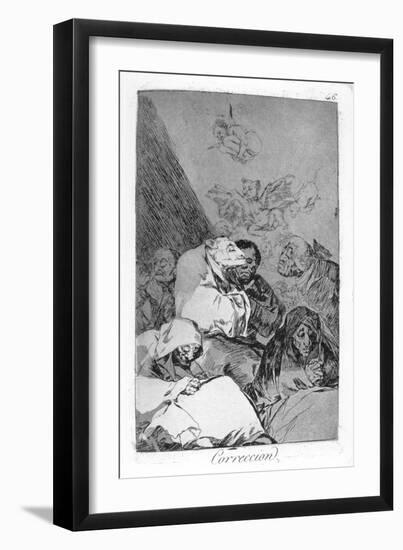 Correction, 1799-Francisco de Goya-Framed Giclee Print