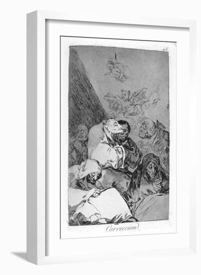 Correction, 1799-Francisco de Goya-Framed Giclee Print