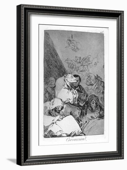 Correction, 1799-Francisco de Goya-Framed Giclee Print