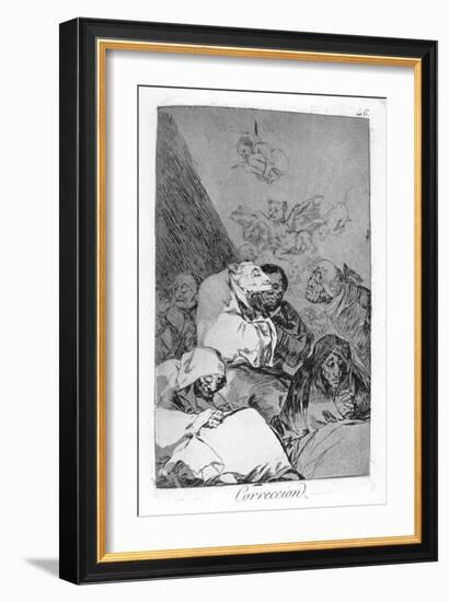 Correction, 1799-Francisco de Goya-Framed Giclee Print