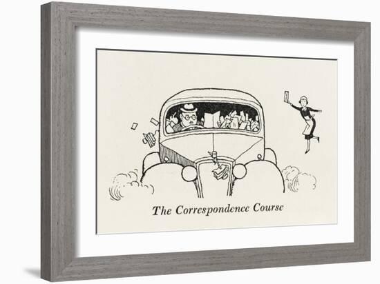 Correspondence Course-William Heath Robinson-Framed Art Print