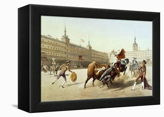 Corrida De Toros En La Plaza Mayor De Madrid-Blanchard-Framed Premier Image Canvas