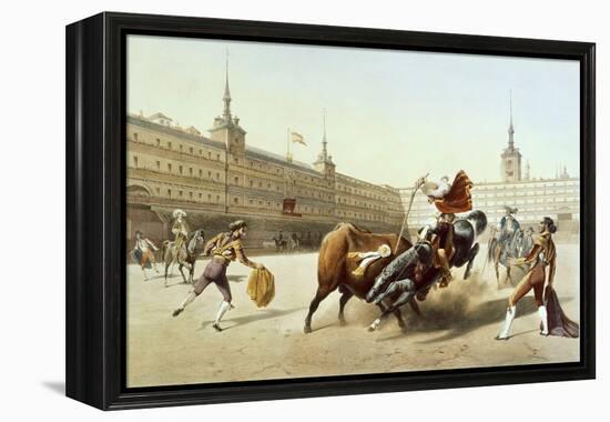 Corrida De Toros En La Plaza Mayor De Madrid-Blanchard-Framed Premier Image Canvas