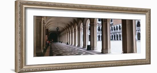 Corridor at a Palace, Doge's Palace, Venice, Veneto, Italy-null-Framed Photographic Print