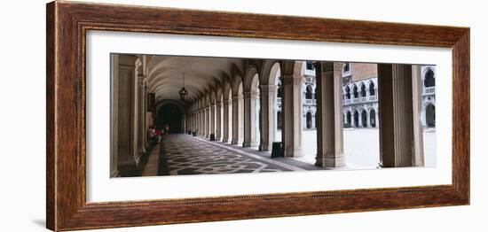 Corridor at a Palace, Doge's Palace, Venice, Veneto, Italy-null-Framed Photographic Print