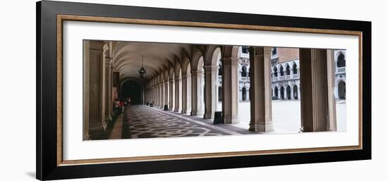 Corridor at a Palace, Doge's Palace, Venice, Veneto, Italy-null-Framed Photographic Print