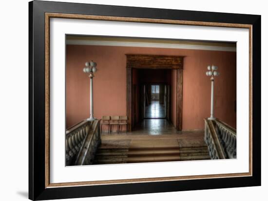 Corridor in Empty Building-Nathan Wright-Framed Photographic Print