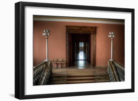 Corridor in Empty Building-Nathan Wright-Framed Photographic Print