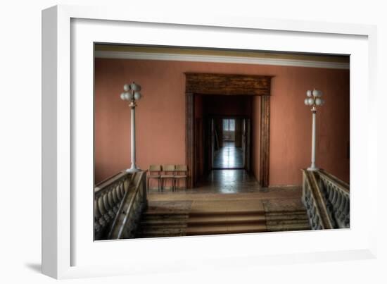 Corridor in Empty Building-Nathan Wright-Framed Photographic Print