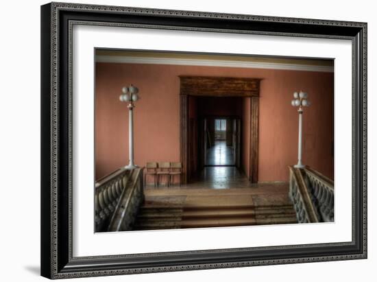 Corridor in Empty Building-Nathan Wright-Framed Photographic Print