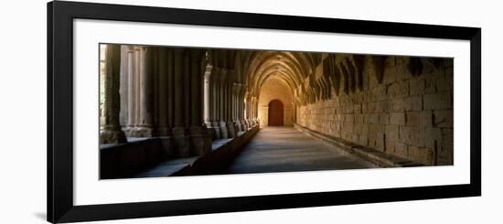 Corridor of a Monastery, Poblet Monastery, Conca De Barbera, Tarragona Province, Catalonia, Spain-null-Framed Photographic Print