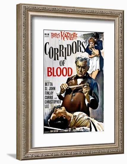 Corridors of Blood, Boris Karloff, 1958-null-Framed Photo