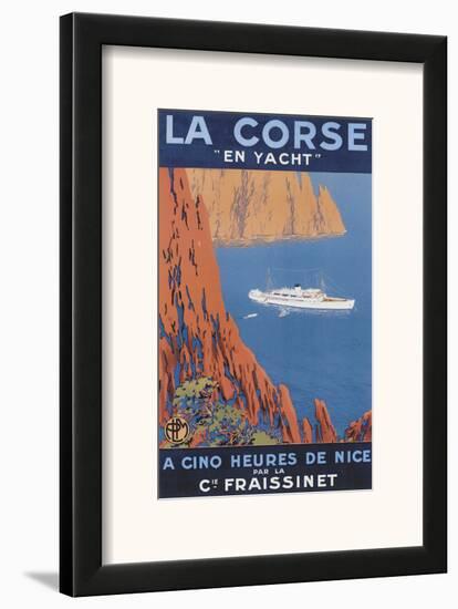 Corse En Yacht-Hoock-Framed Art Print