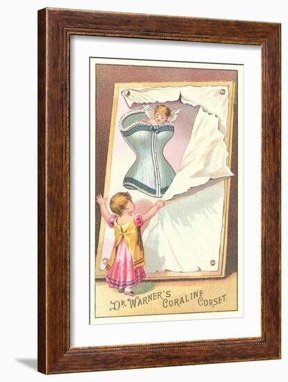 Corset Unveiled by Cherubs-null-Framed Art Print