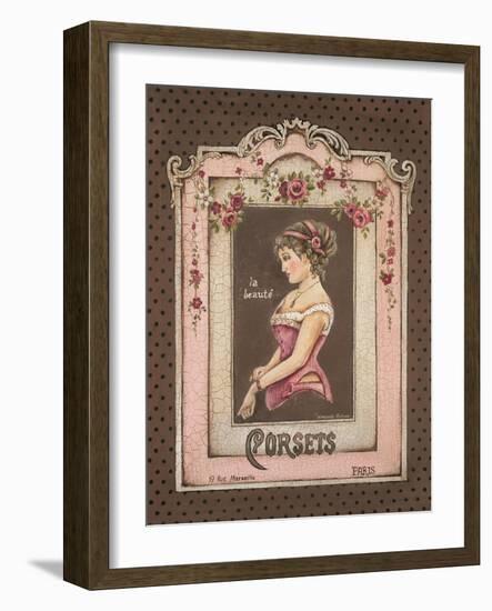 Corsets II-Kimberly Poloson-Framed Art Print