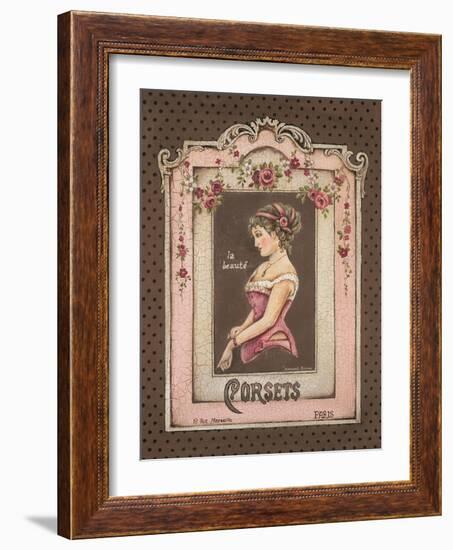 Corsets II-Kimberly Poloson-Framed Art Print