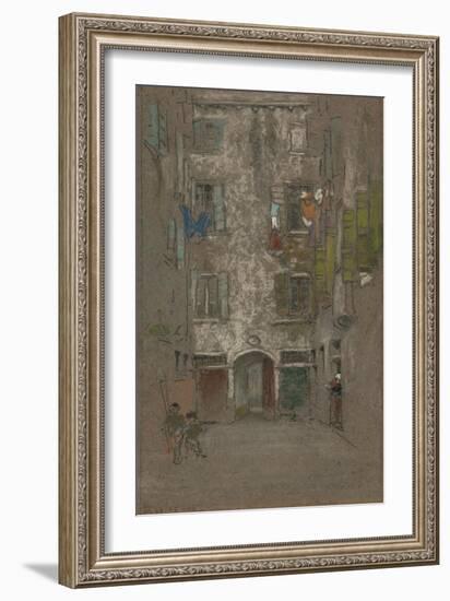 Corte Del Paradiso, 1880-James Abbott McNeill Whistler-Framed Giclee Print