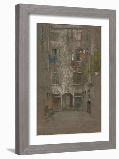 Corte Del Paradiso, 1880-James Abbott McNeill Whistler-Framed Giclee Print