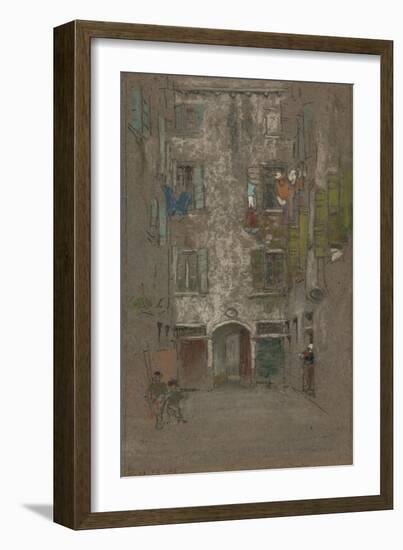 Corte Del Paradiso, 1880-James Abbott McNeill Whistler-Framed Giclee Print