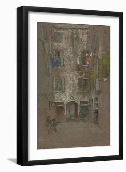 Corte Del Paradiso, 1880-James Abbott McNeill Whistler-Framed Giclee Print