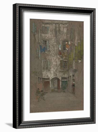 Corte Del Paradiso, 1880-James Abbott McNeill Whistler-Framed Giclee Print