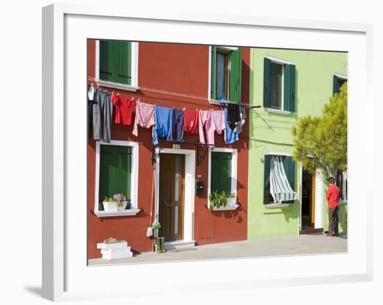 Corte Novello on Burano Island, Venice, Veneto, Italy, Europe-Richard Cummins-Framed Photographic Print