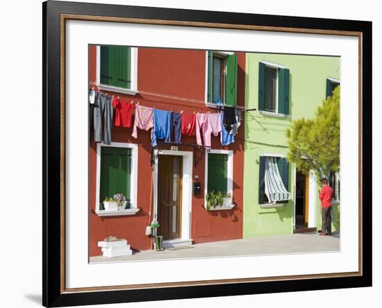 Corte Novello on Burano Island, Venice, Veneto, Italy, Europe-Richard Cummins-Framed Photographic Print