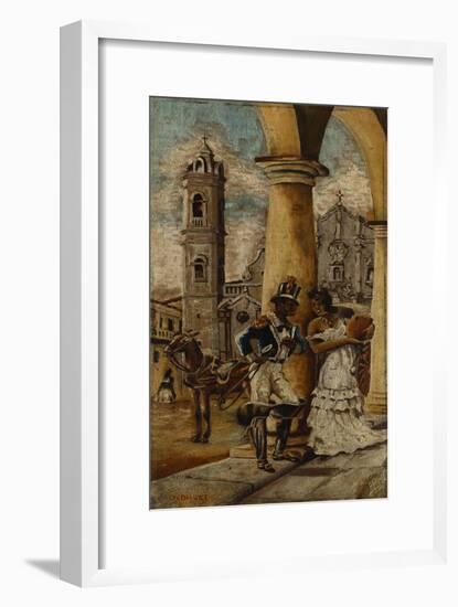 Cortejo En La Plaza-Victor Patricio Landaluze-Framed Giclee Print