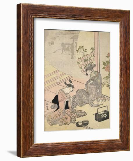 Cortesan Dreaming-Suzuki Harunobu-Framed Art Print