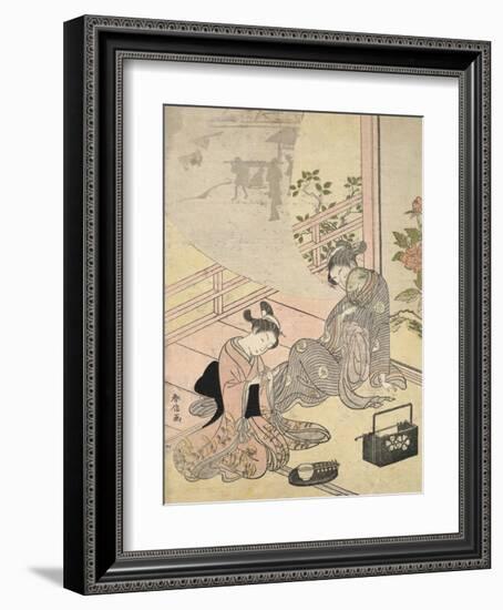 Cortesan Dreaming-Suzuki Harunobu-Framed Art Print