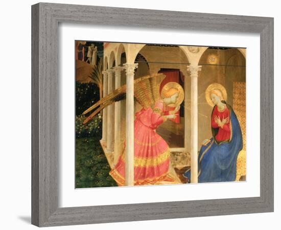 Cortona Altarpiece with the Annunciation, without predellas-Fra Angelico-Framed Giclee Print