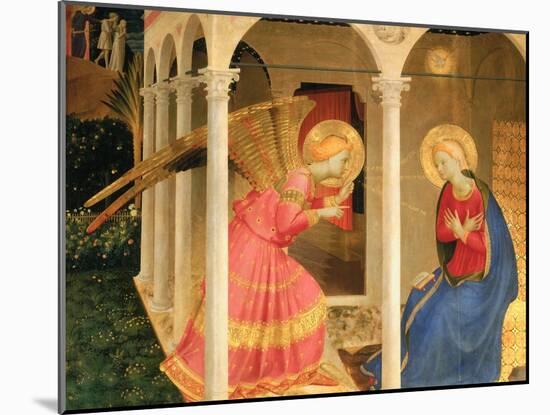 Cortona Altarpiece with the Annunciation, without predellas-Fra Angelico-Mounted Giclee Print