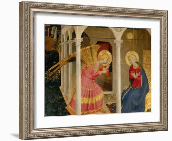 Cortona Altarpiece with the Annunciation-Fra Angelico-Framed Giclee Print