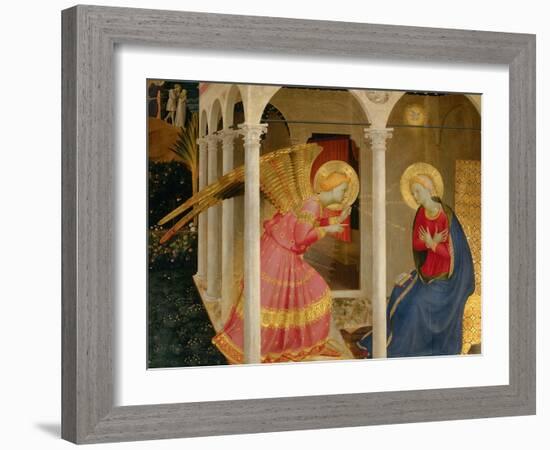 Cortona Altarpiece with the Annunciation-Fra Angelico-Framed Giclee Print