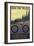 Corvallis, Oregon - Bicycle Ride the Trails-Lantern Press-Framed Art Print
