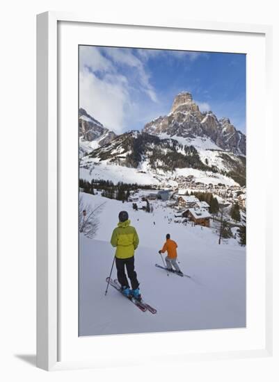 Corvara Village in the Sella Ronda Ski Area-Gavin Hellier-Framed Photographic Print