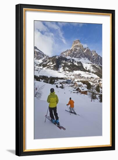 Corvara Village in the Sella Ronda Ski Area-Gavin Hellier-Framed Photographic Print