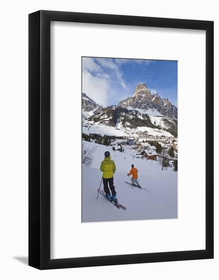 Corvara Village in the Sella Ronda Ski Area-Gavin Hellier-Framed Photographic Print