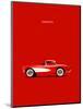 Corvette 1957 Red-Mark Rogan-Mounted Art Print