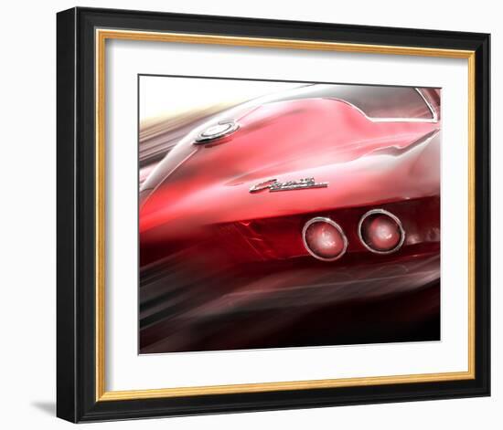 Corvette El Diablo-Richard James-Framed Art Print